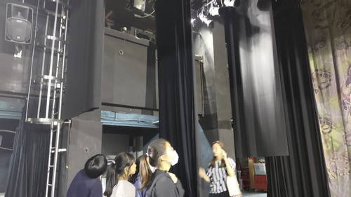 Exploring the School's Performance Equipment.